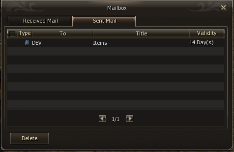 Mailbox - Sent Mail