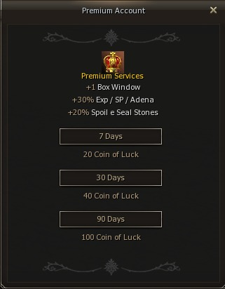 Premium Account